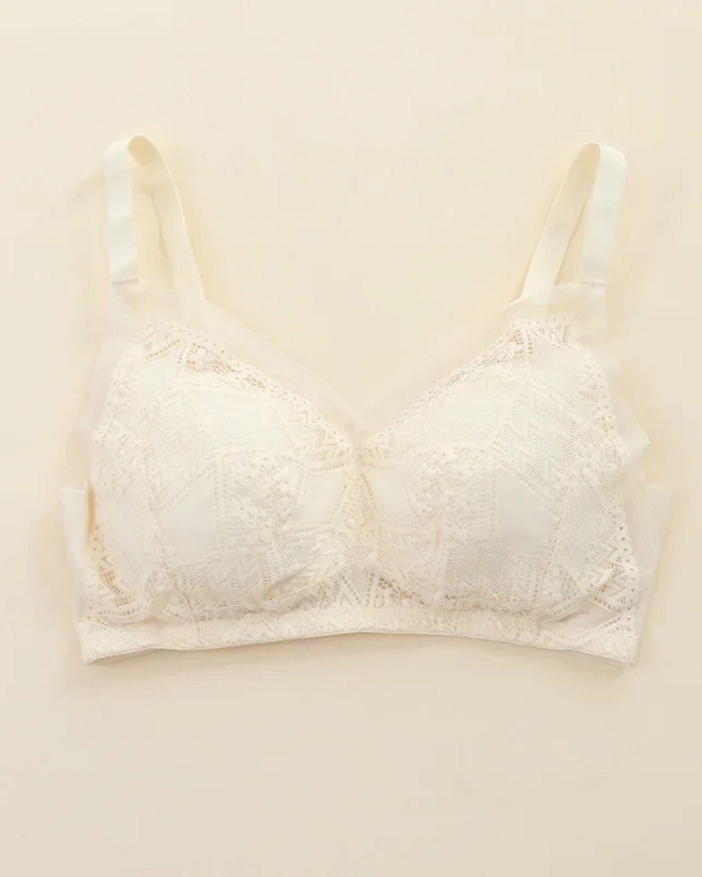 Soutien-gorge bralette doux avec dentelle et mesh