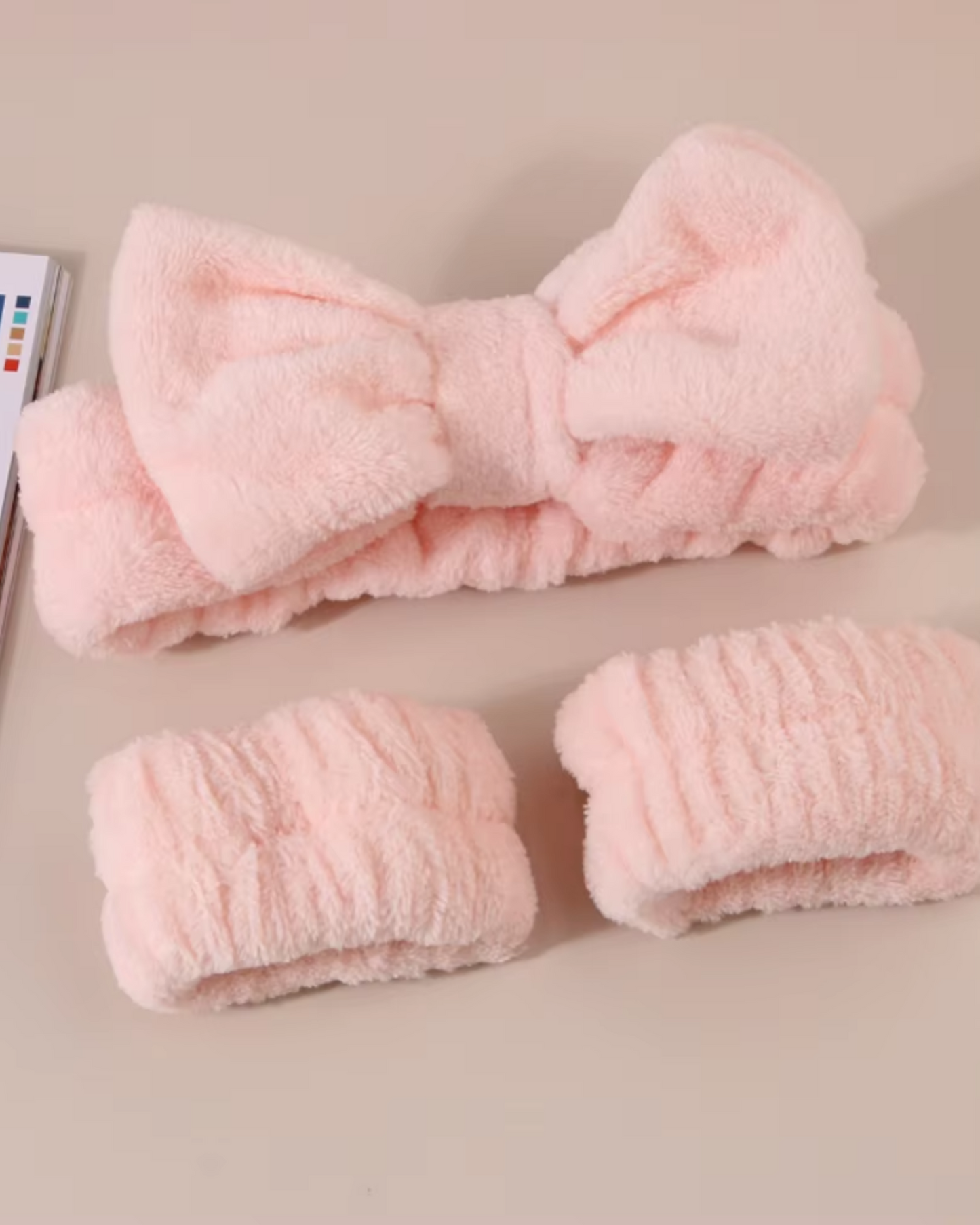 Ensemble de bandeaux moelleux pour la tête et les poignets