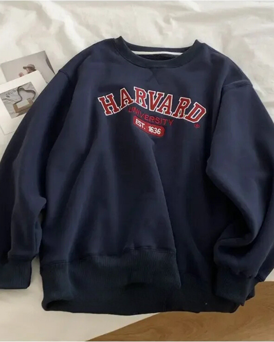 Sweat-shirt oversize col rond Université Harvard