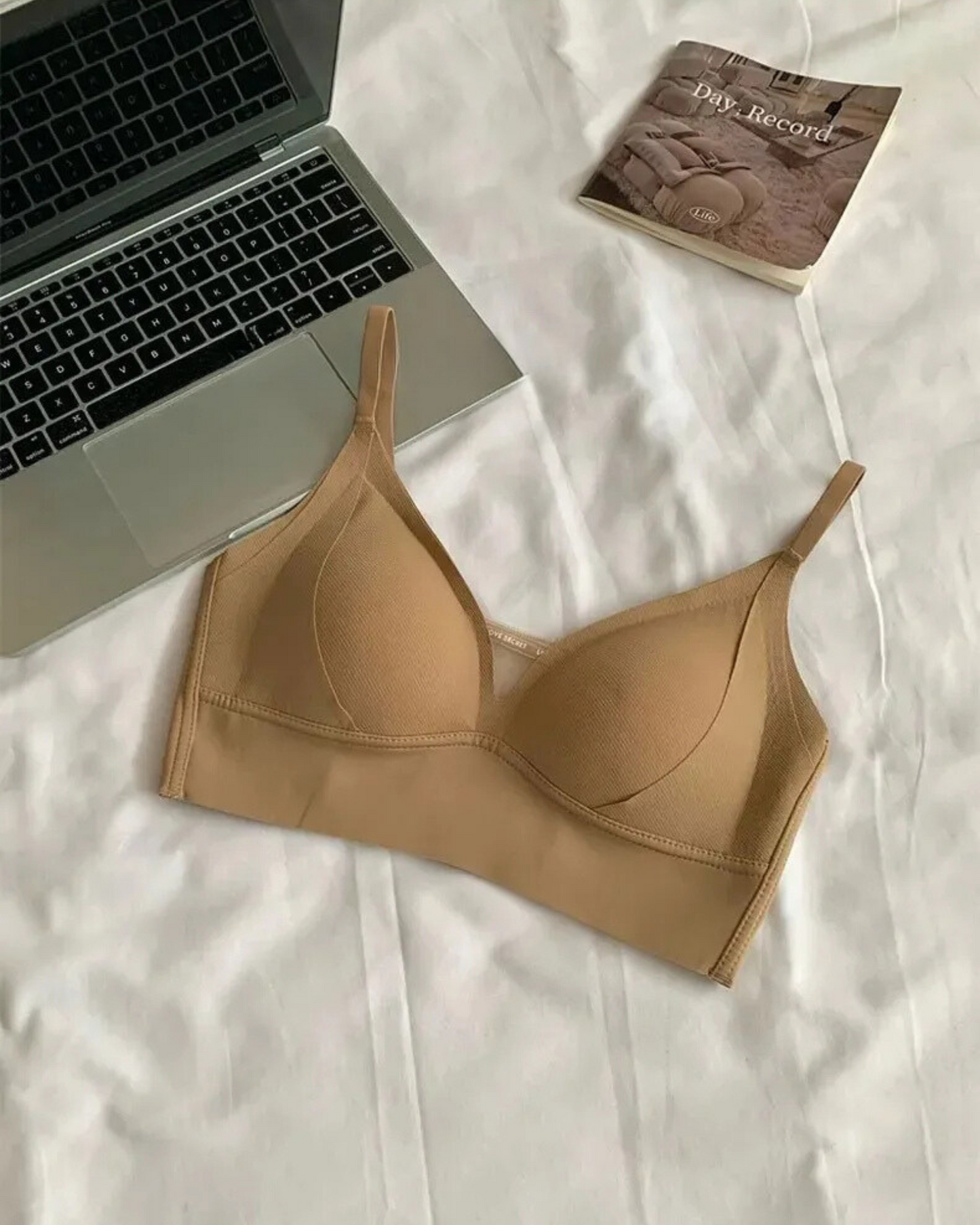 Soutien-gorge bralette doux avec bas décoratif