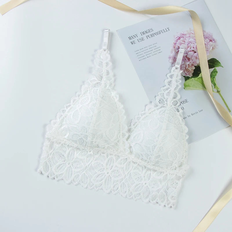 Ensemble Lingerie Sans Armatures en Dentelle Ultra-Fin