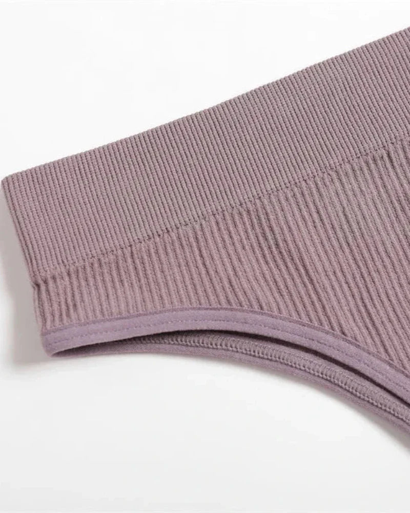Ensemble de lingerie confortable en tissu côtelé