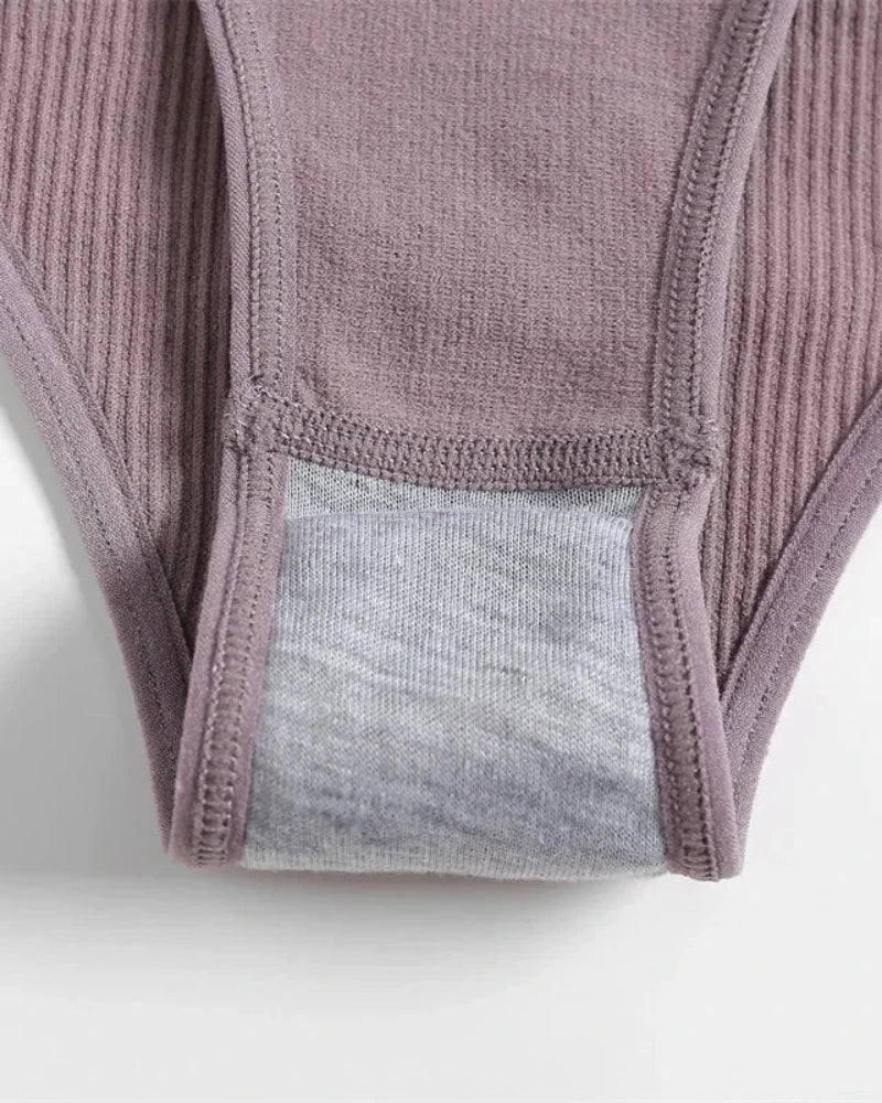 Ensemble de lingerie confortable en tissu côtelé