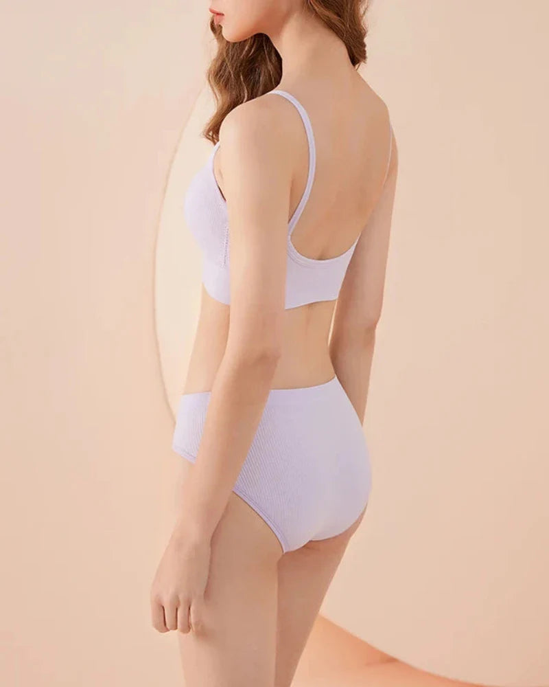 Ensemble de lingerie classique à rayures