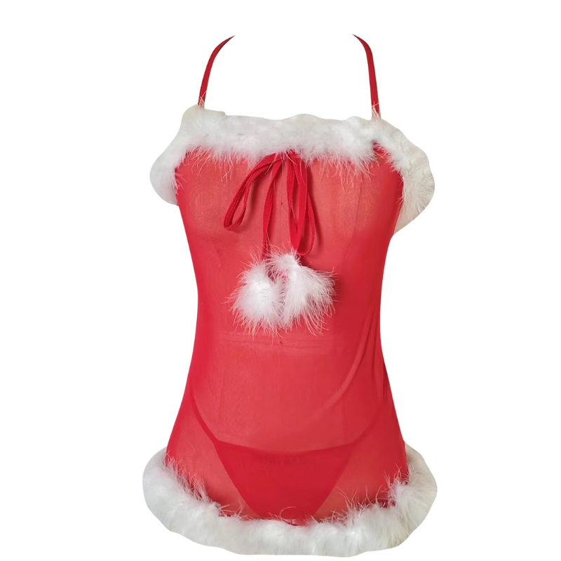 Chemise de nuit de Noël avec un nœud