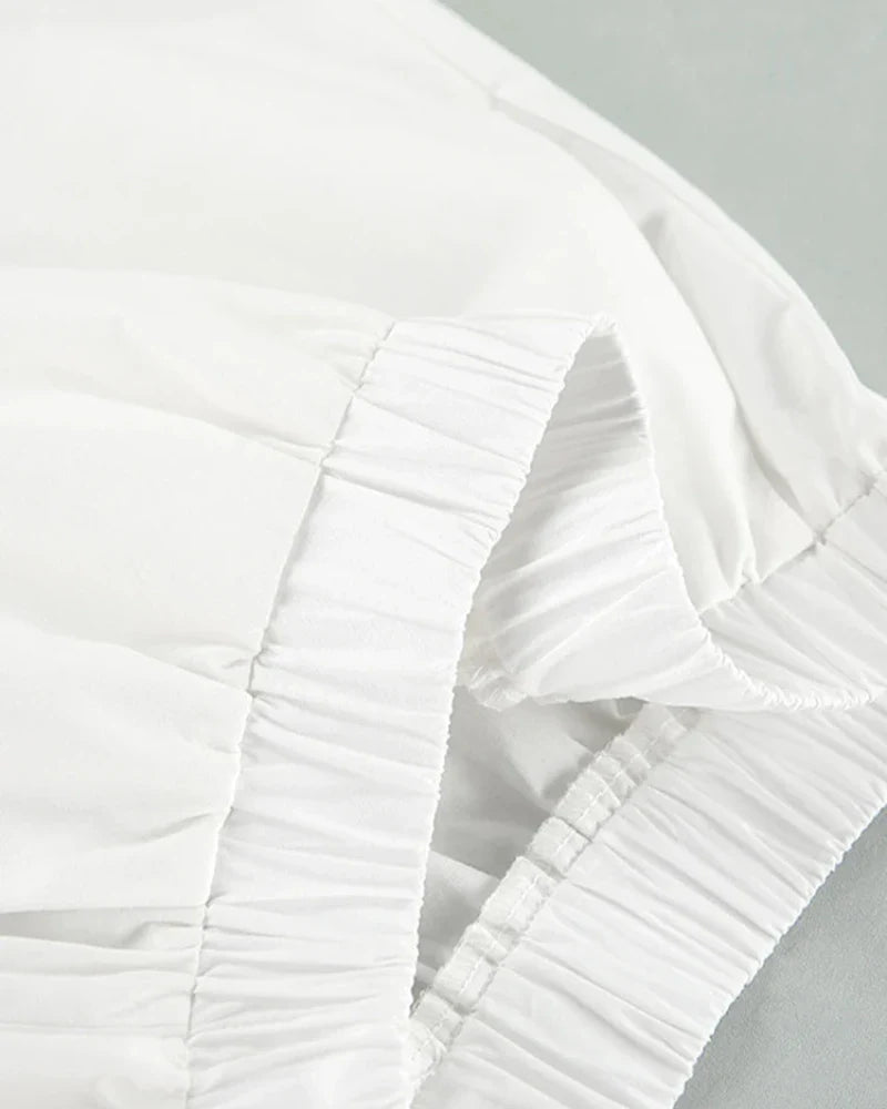 Chemise de nuit simple à manches courtes