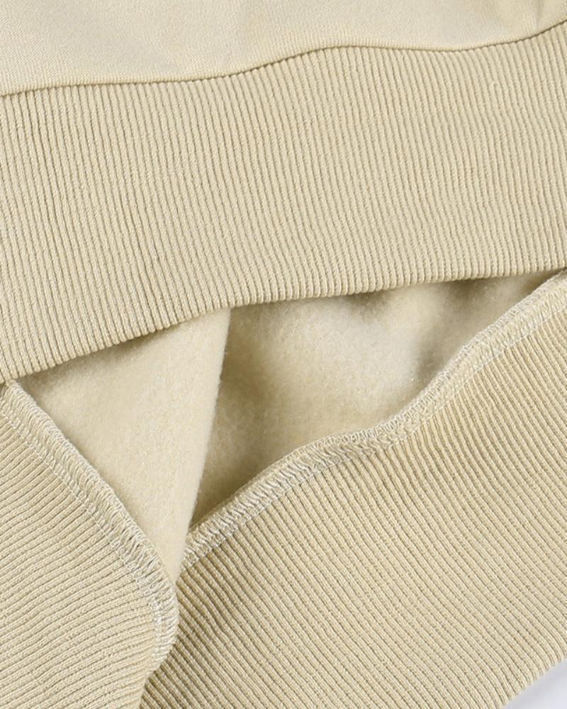 Sweat-shirt oversize à col rond