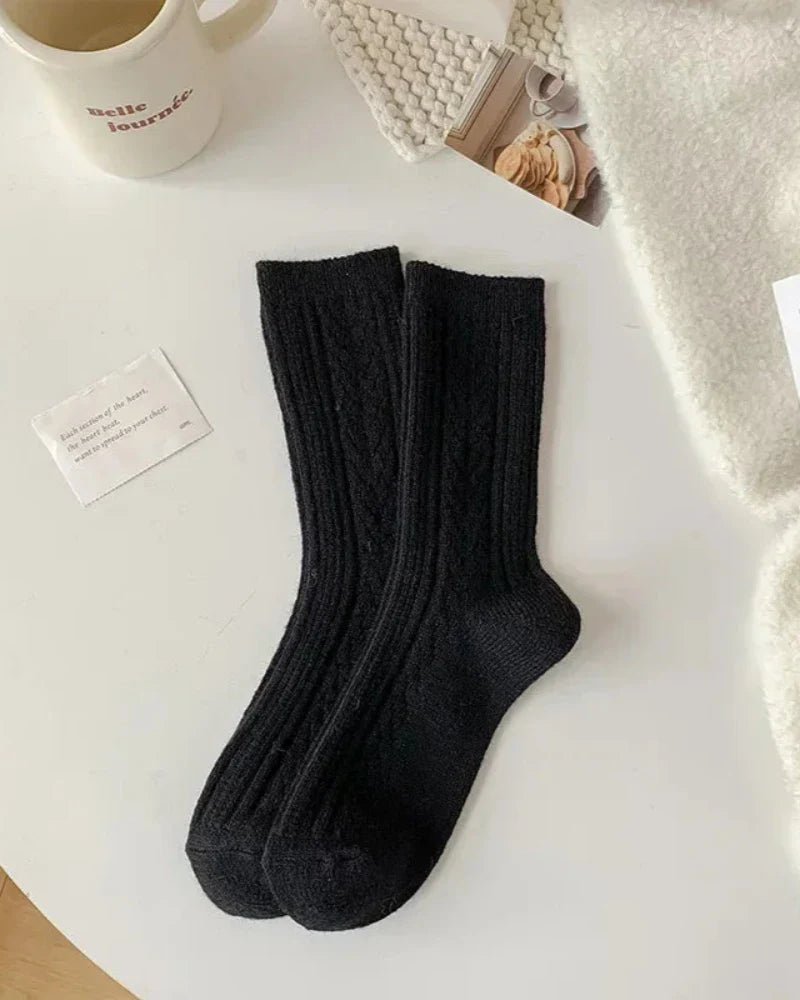 Chaussettes longues et chaudes à motif