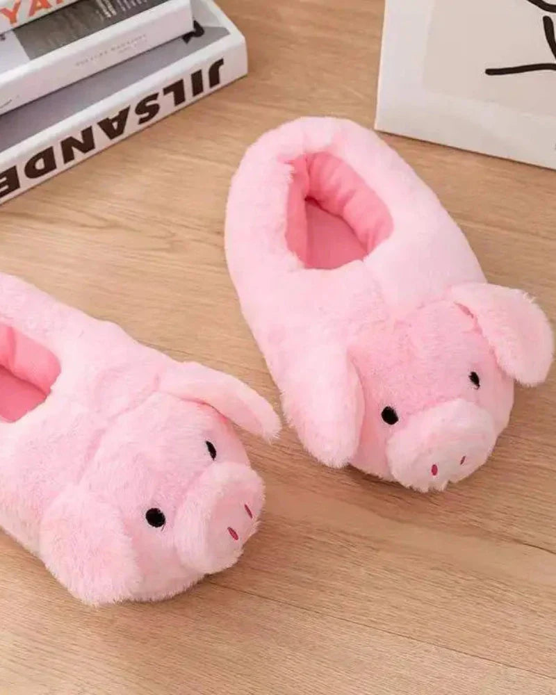 Chaussons en forme de cochon
