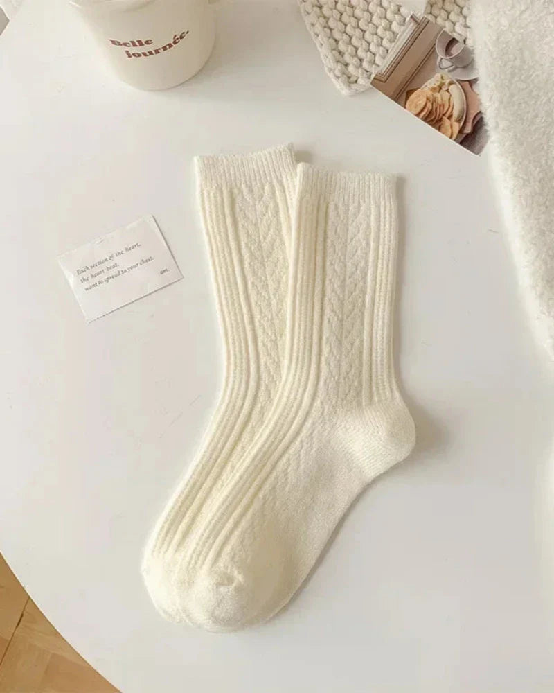 Chaussettes longues et chaudes à motif