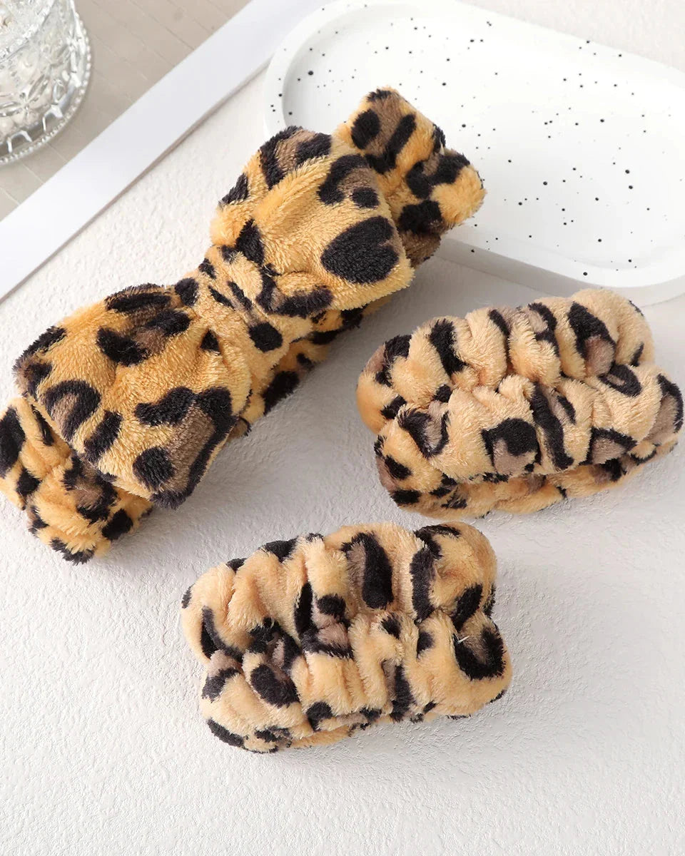 Bandeau en peluche avec nœud