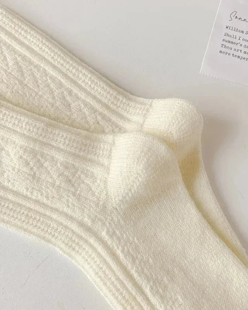 Chaussettes longues et chaudes à motif