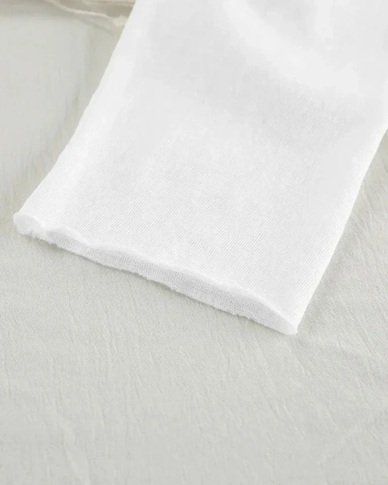 Chemise de nuit délicate à manches longues