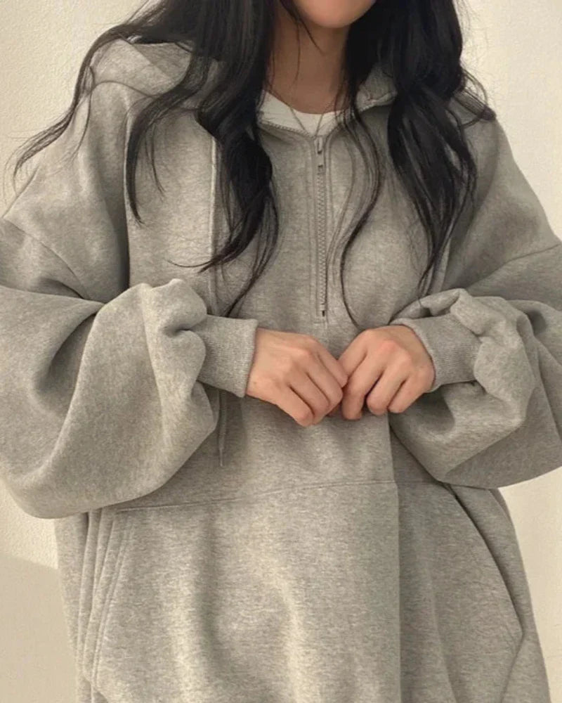 Sweat à capuche oversize confortable