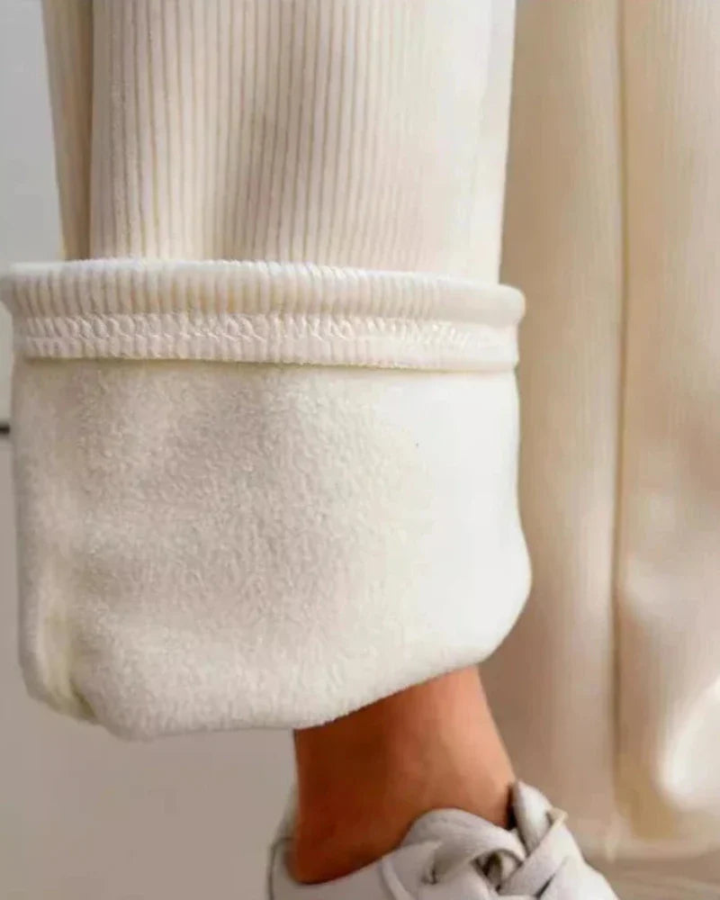 Pantalons confortables doublés avec des jambes larges