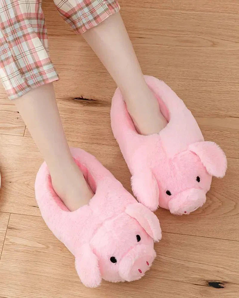 Chaussons en forme de cochon