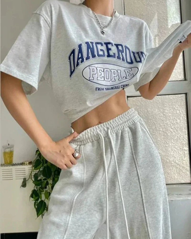 Pantalons de jogging amples avec jambes larges