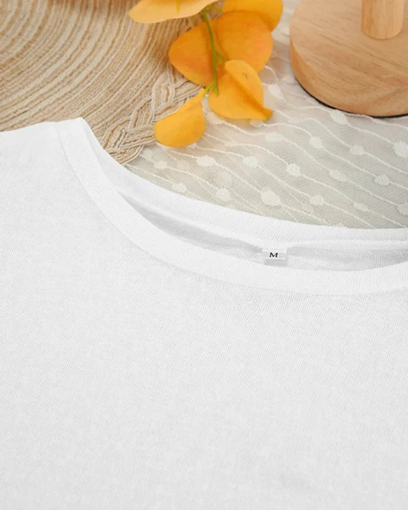 Chemise de nuit délicate à manches longues