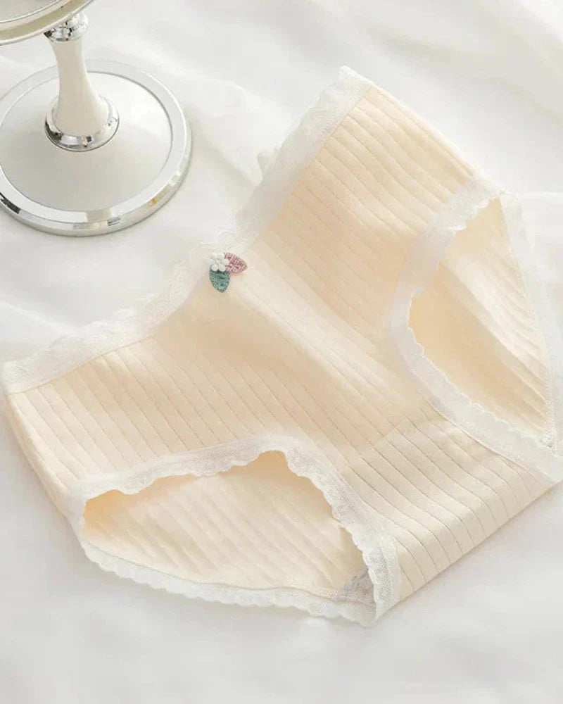 Culotte confortable avec dentelle décorative
