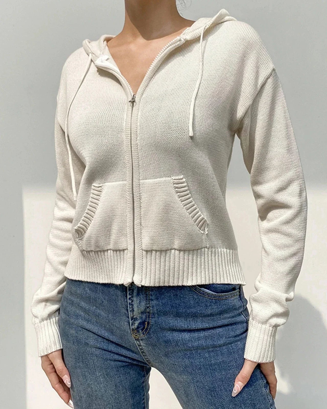 Sweat à capuche en crochet