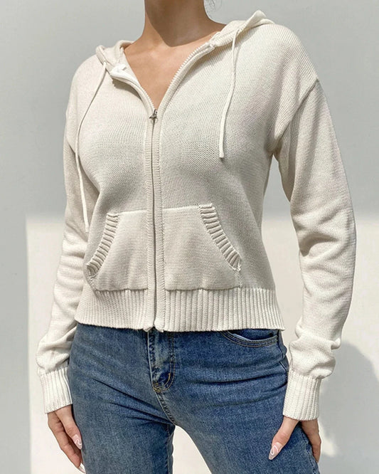 Sweat à capuche en crochet