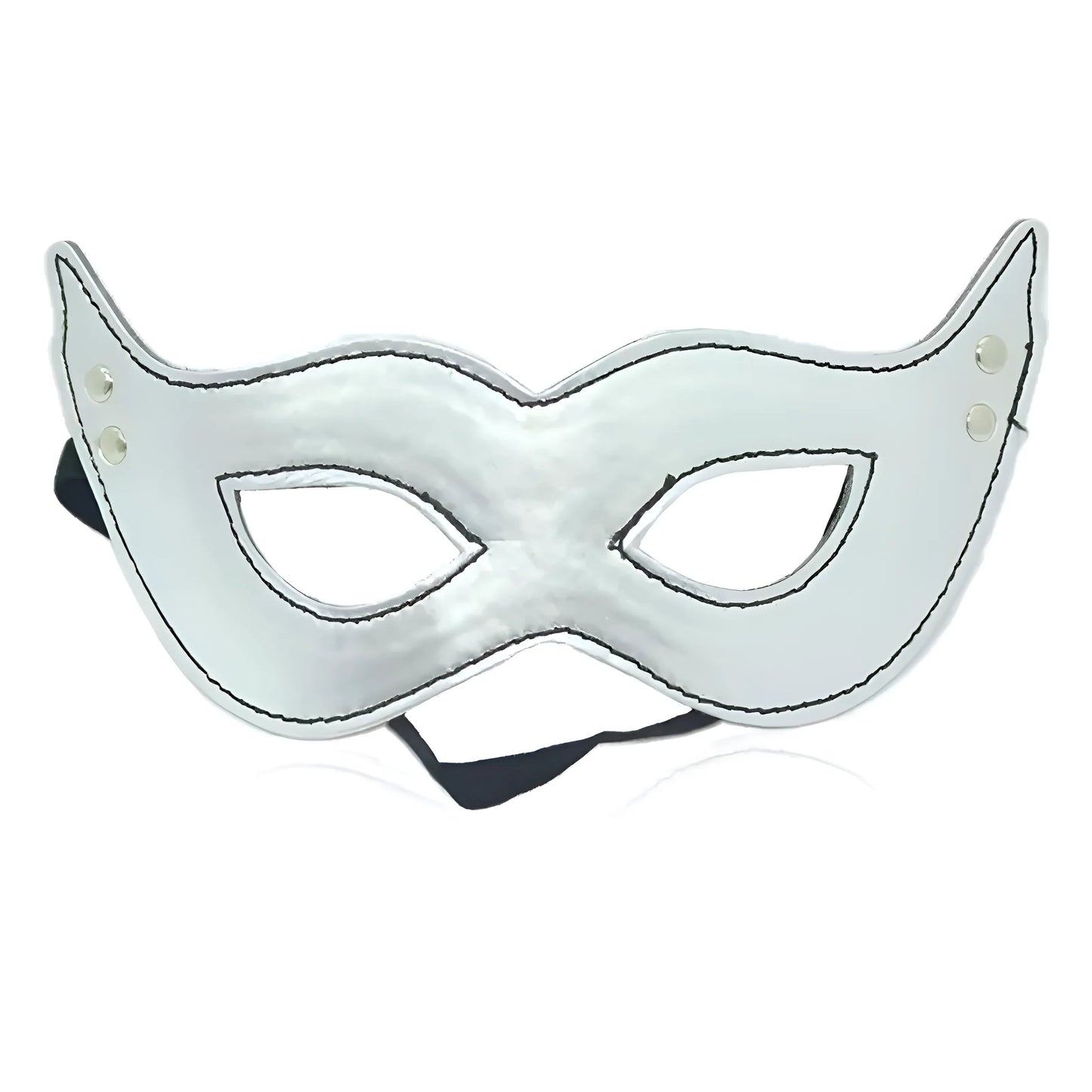 Argent Masque en cuir simple