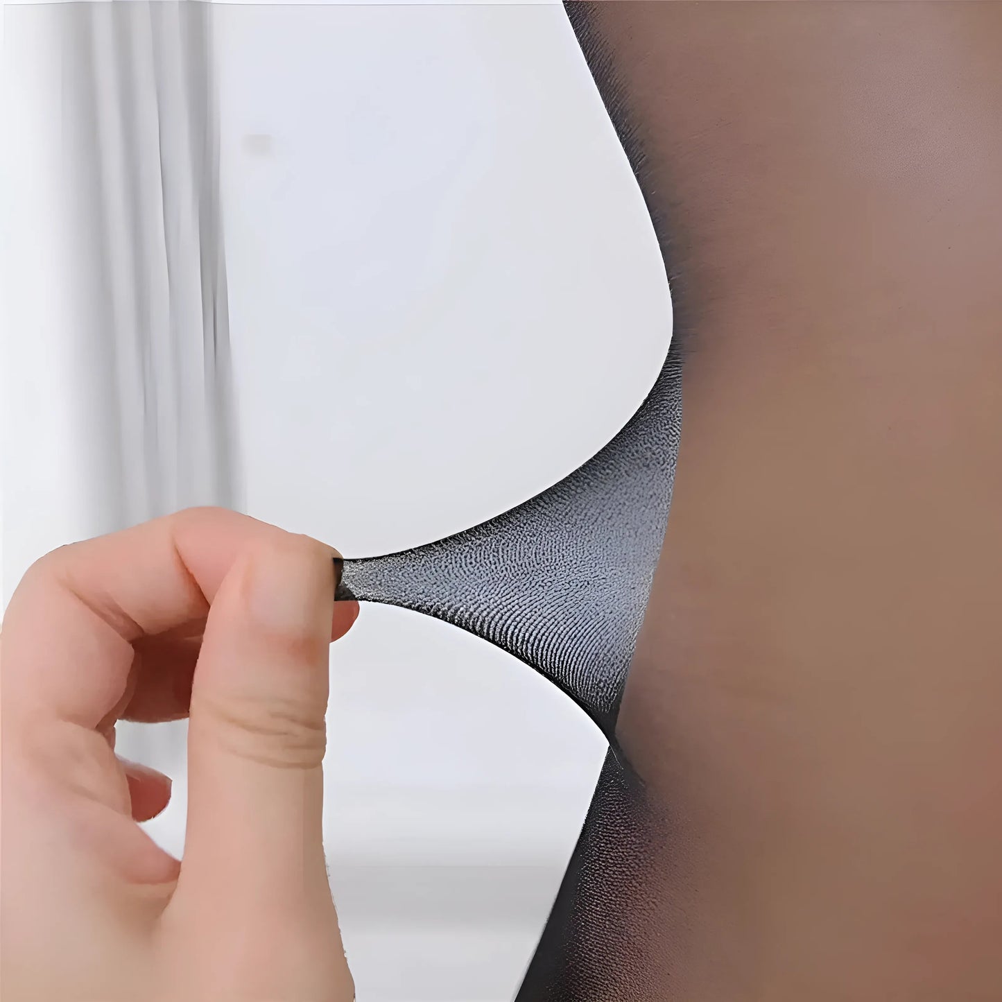 Bas suspendus avec dentelle et couture arrière