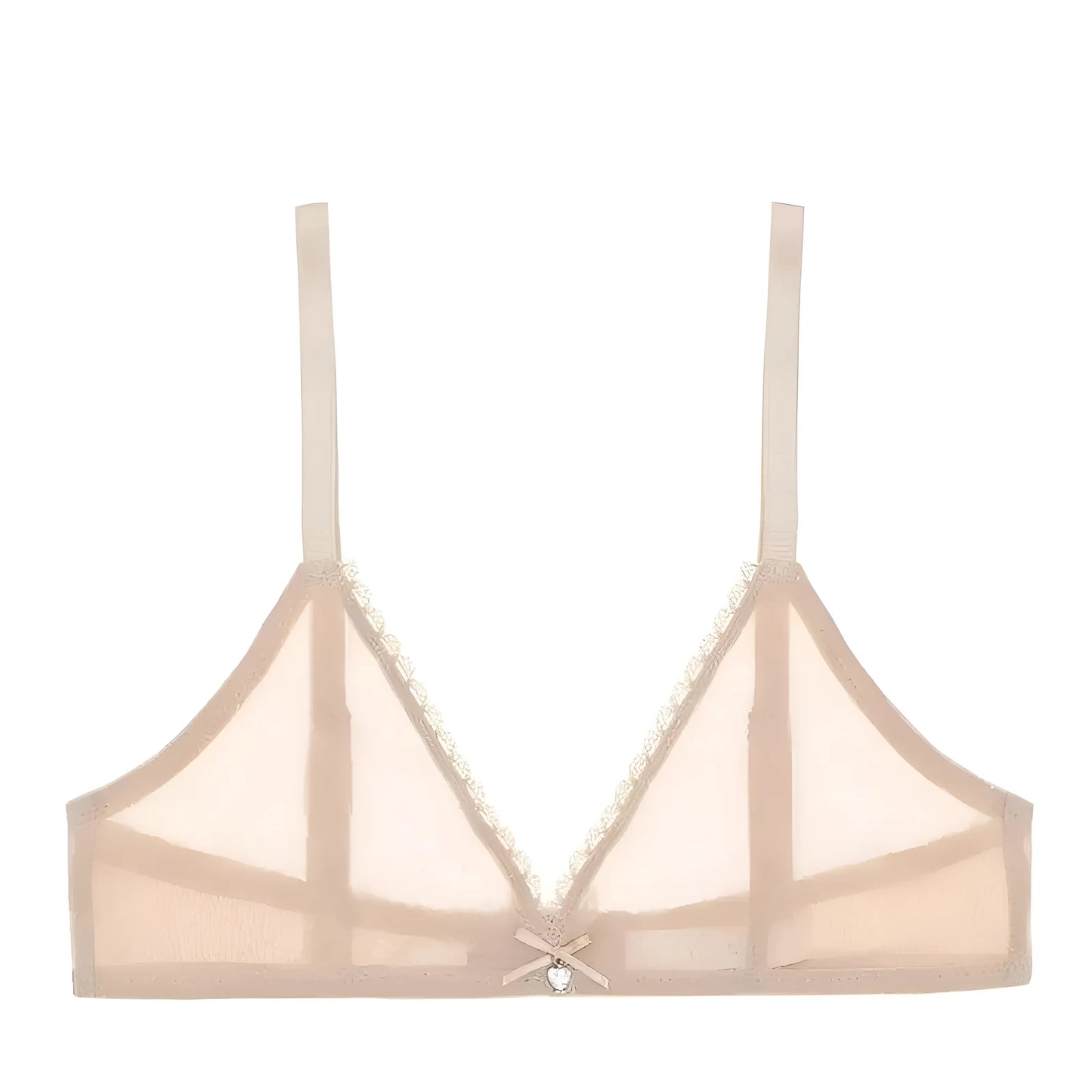 Beige Bralette transparente