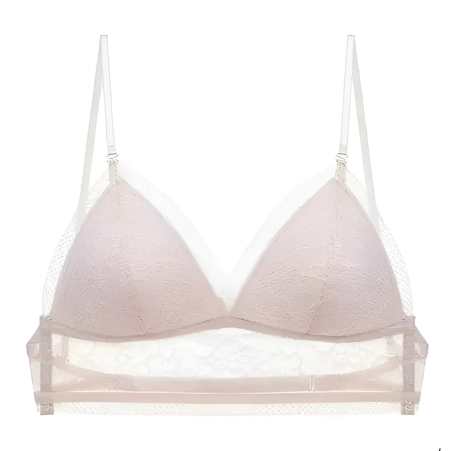 Beige Brassière à dos bas