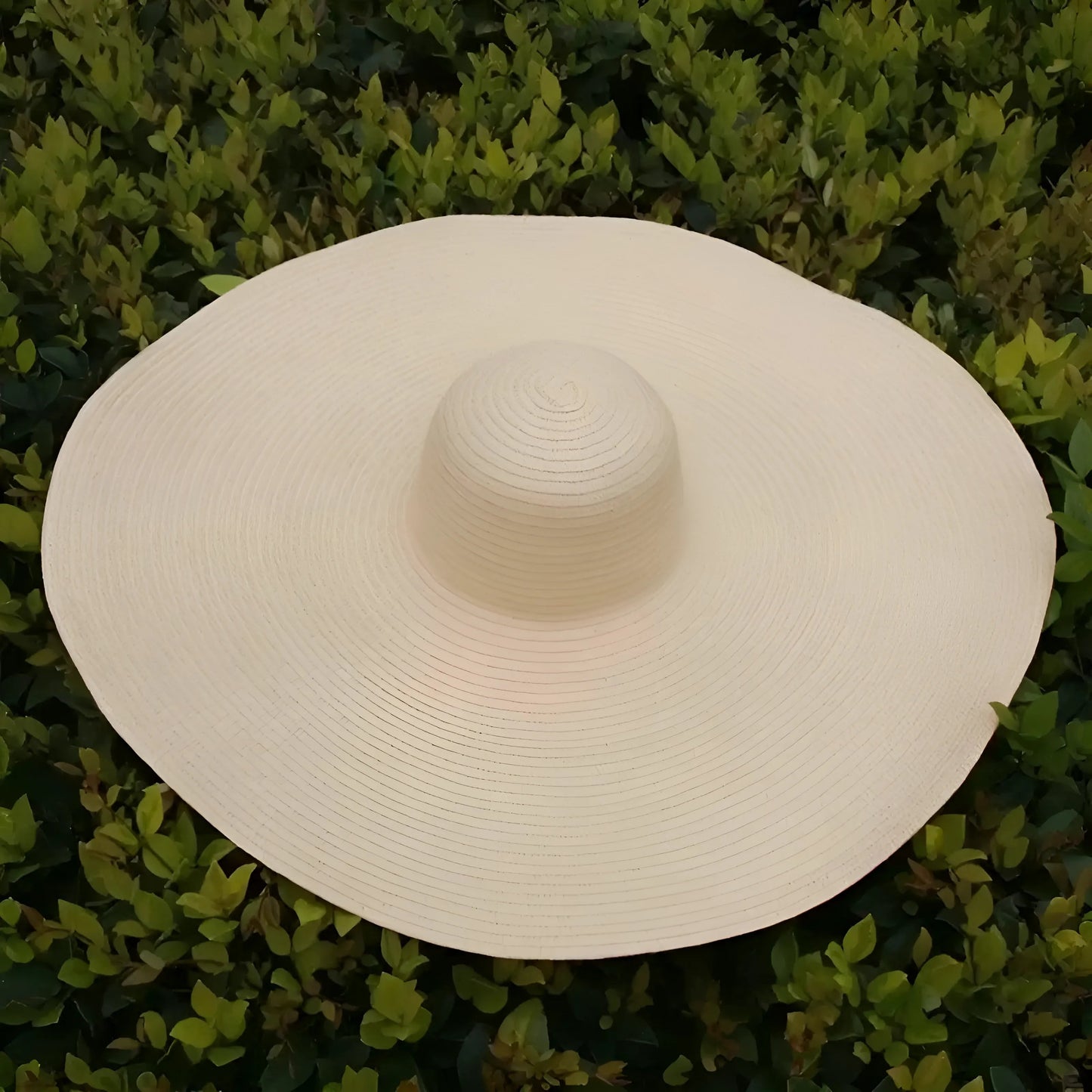 Beige Chapeau de plage à large bord