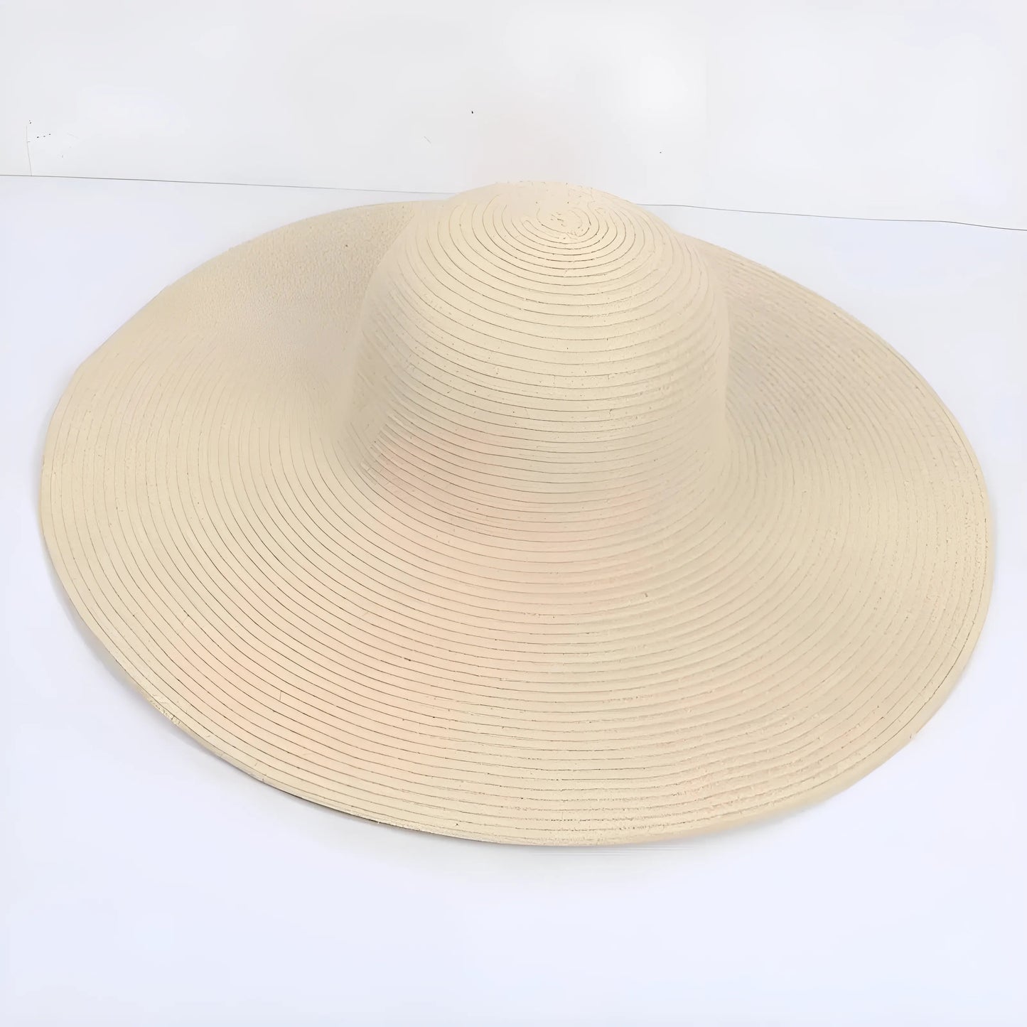 Beige Chapeau de plage classique