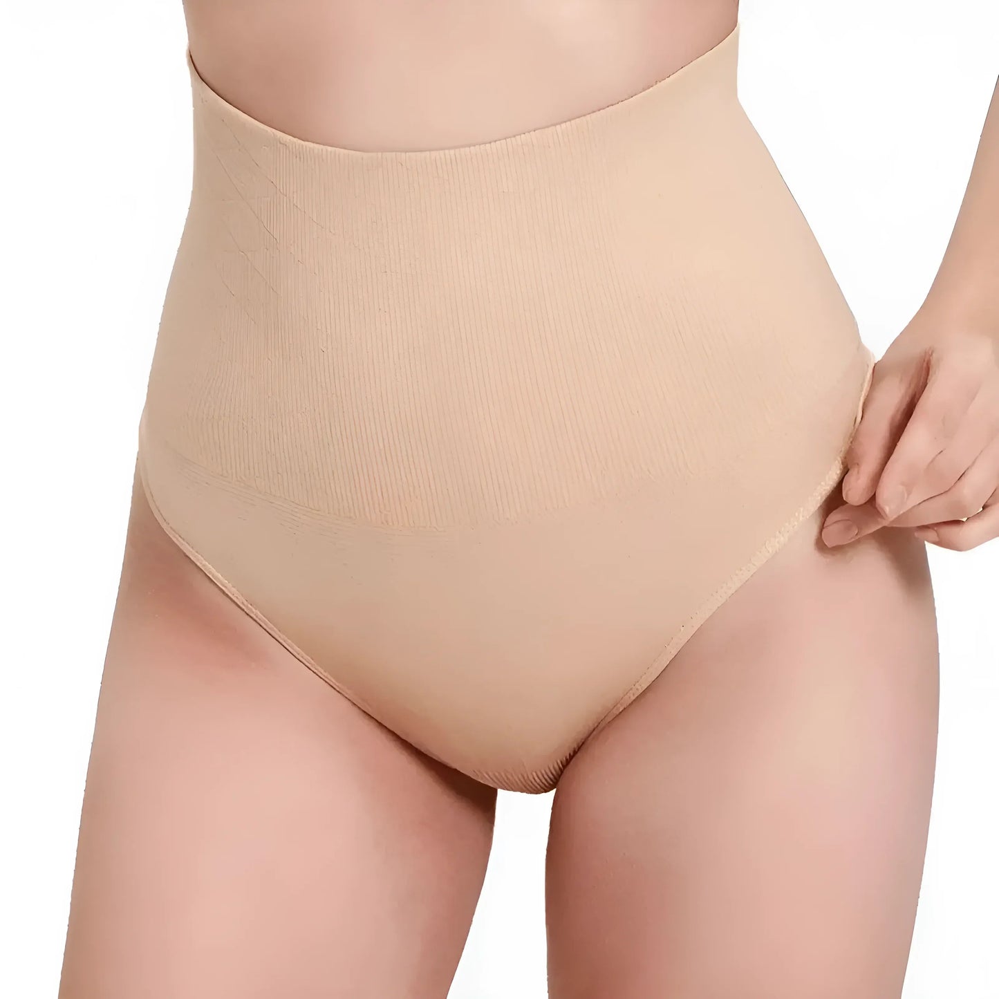 Beige Culottes sculptantes taille haute respirantes