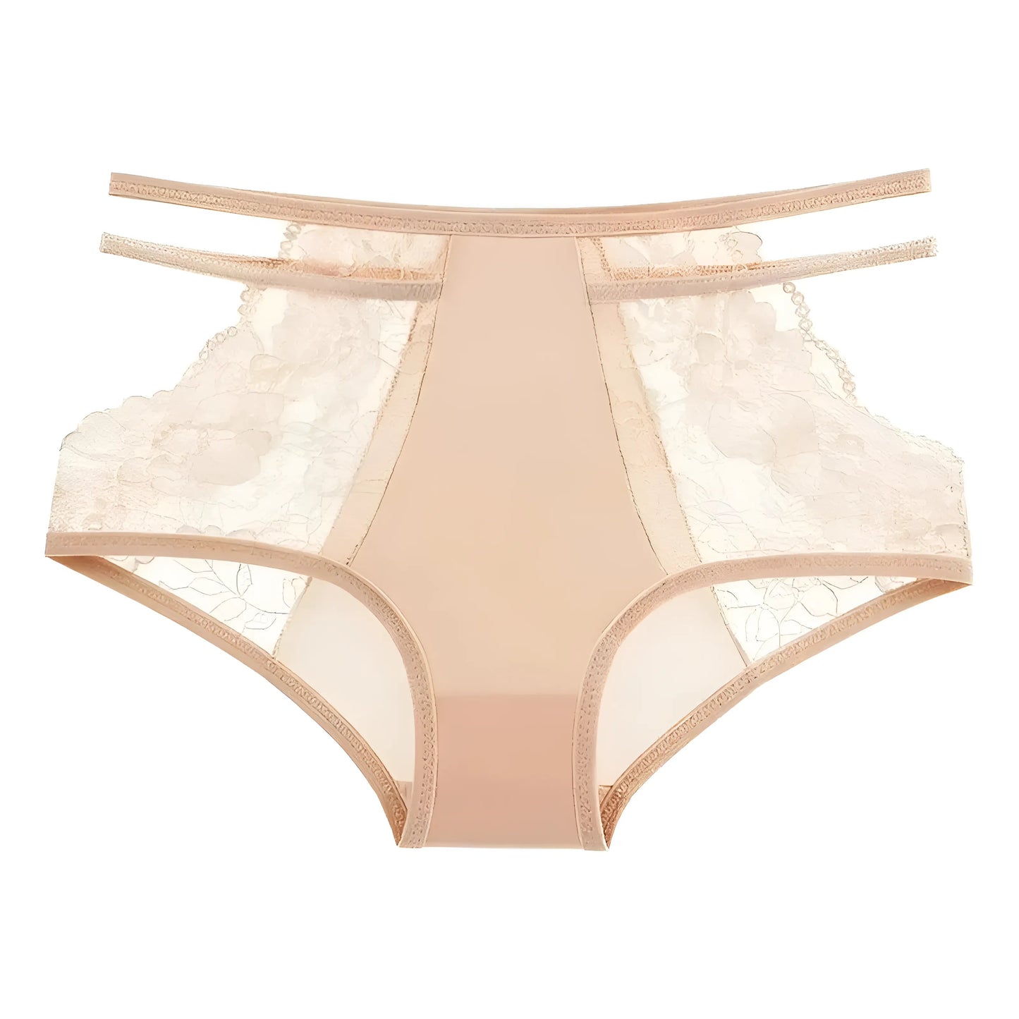 Beige Culottes taille haute