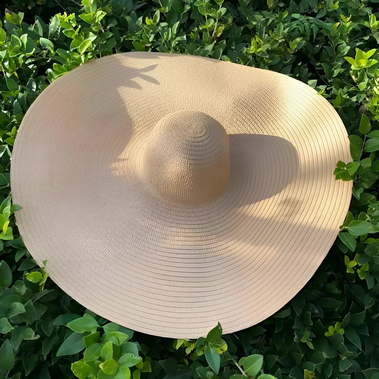 Beige foncé Chapeau de plage à large bord