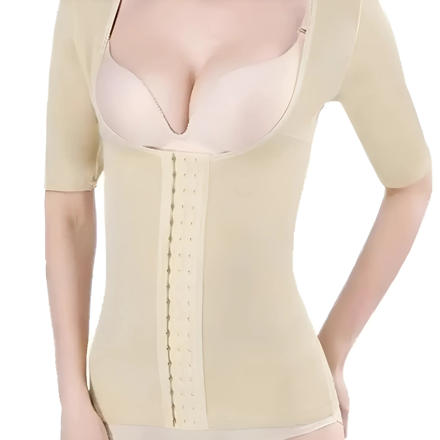Beige Haut à manches longues amincissant