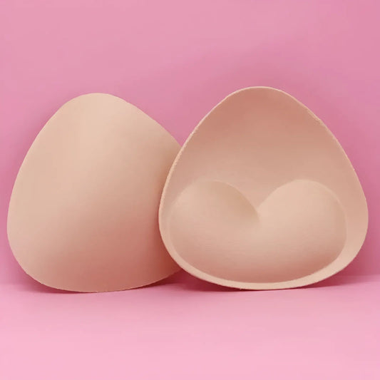 Beige Inserts de soutien-gorge en tissu triangle