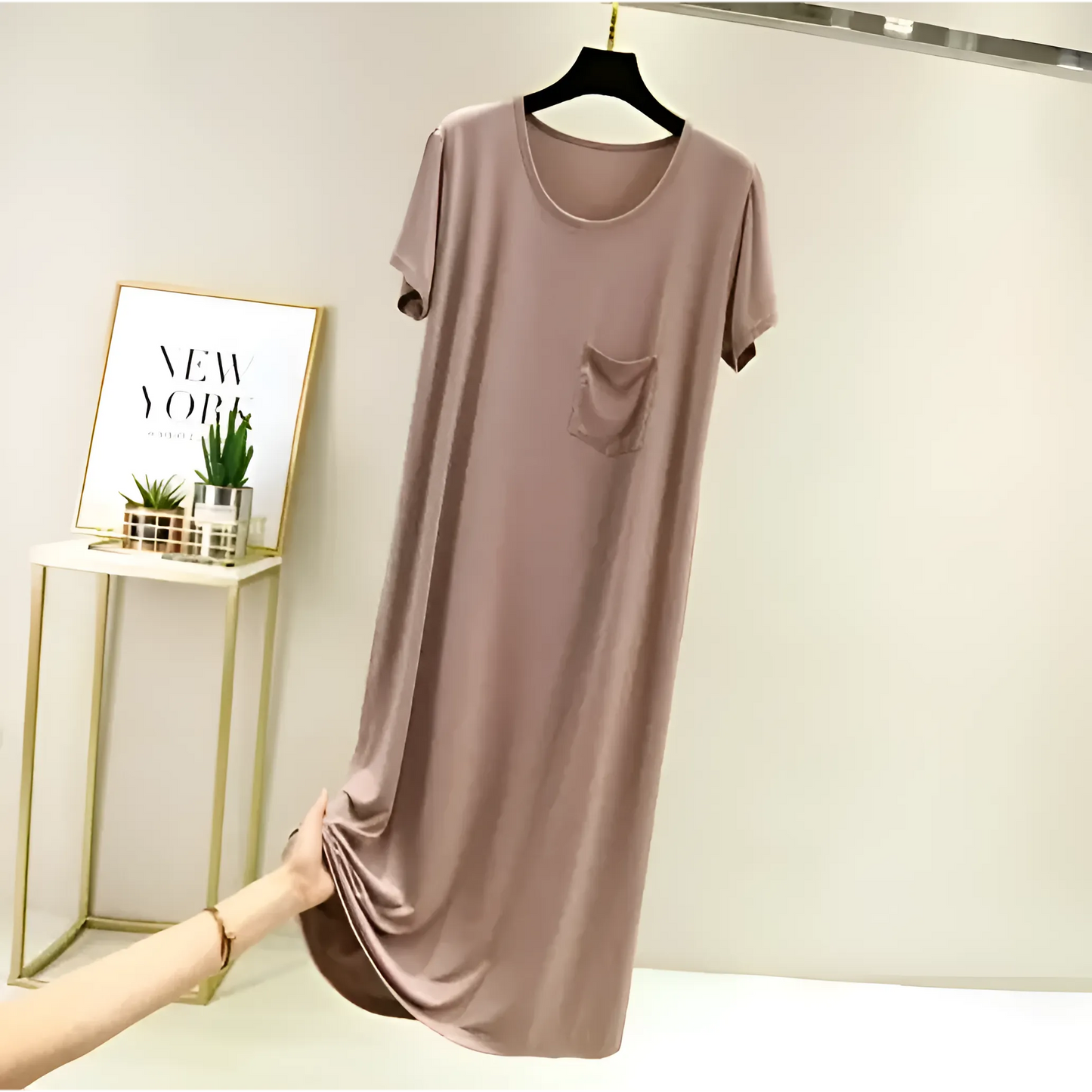 Beige Nuisette avec poche