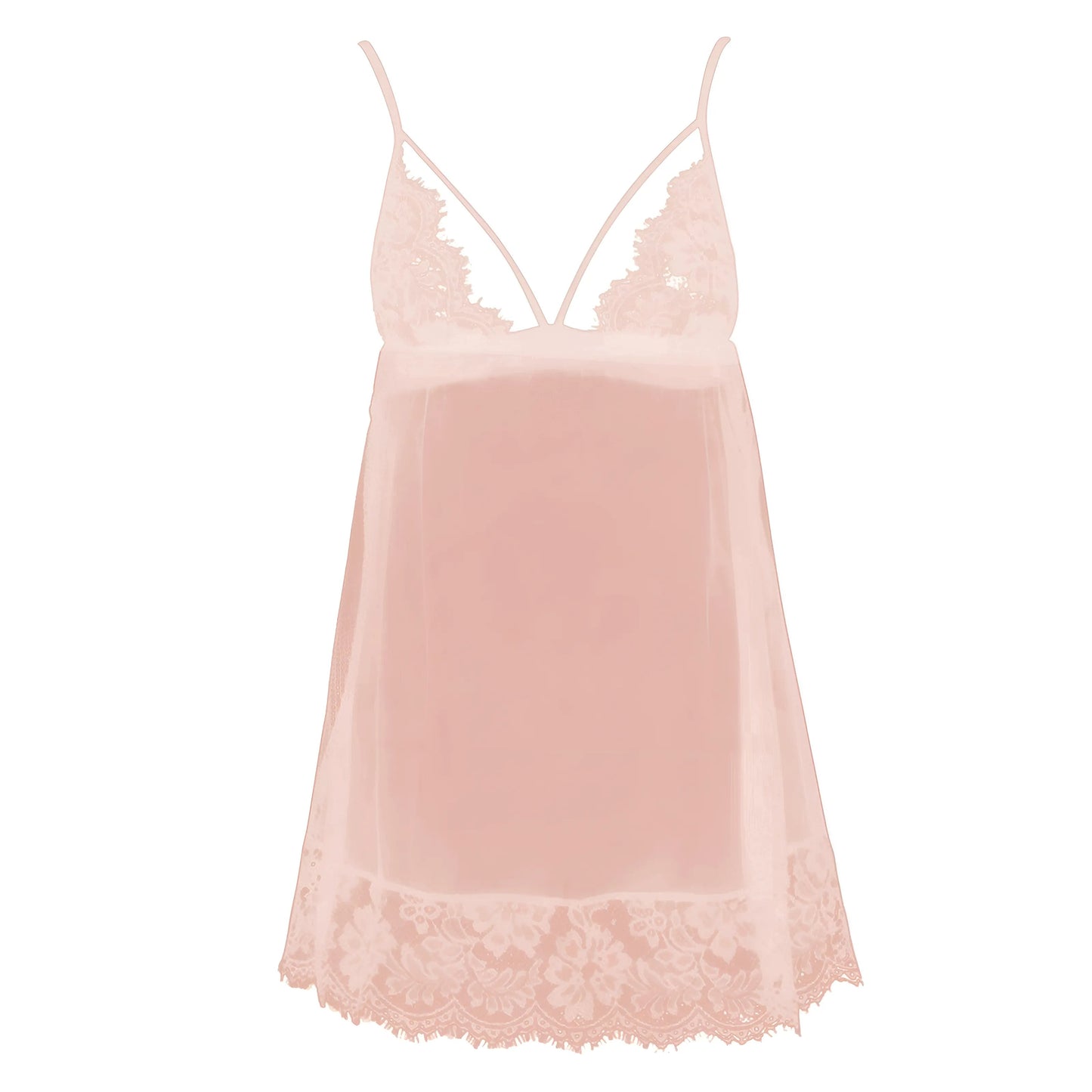 Beige Nuisette en dentelle avec détail de lien au dos