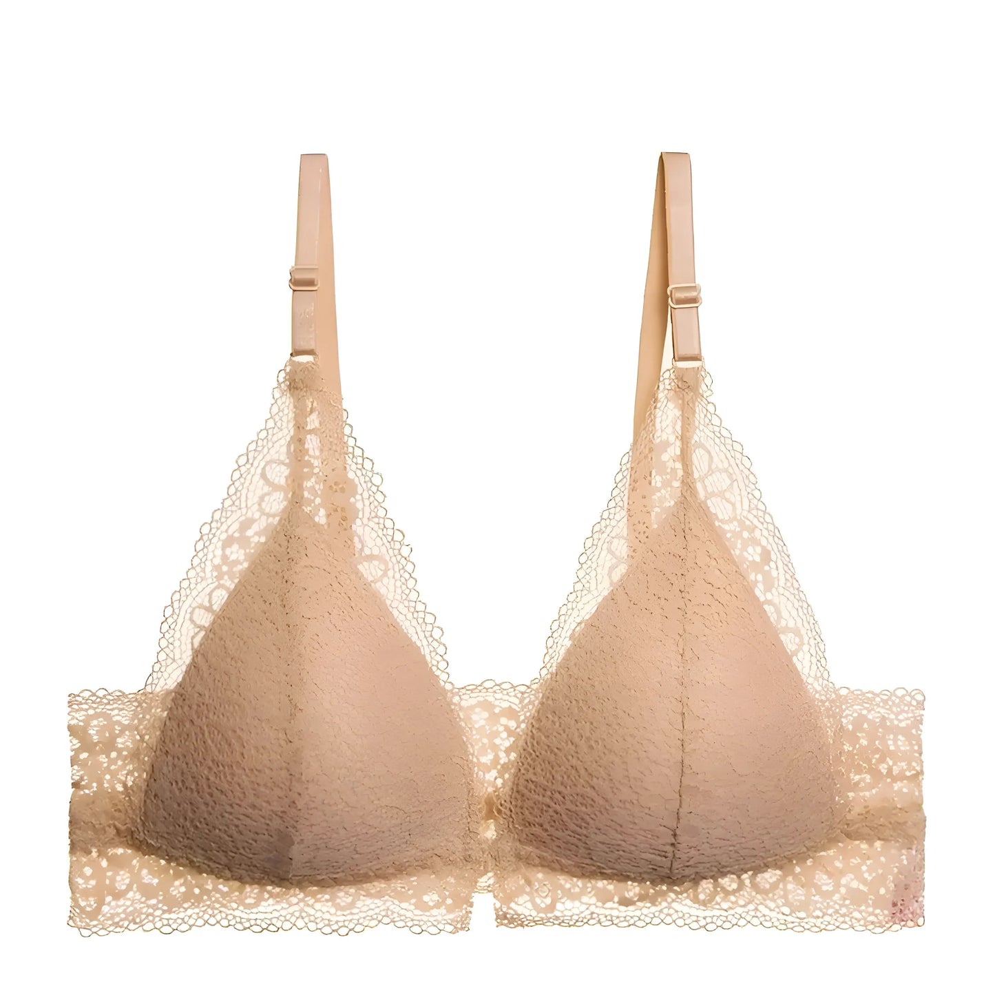 Beige Soutien-gorge en dentelle
