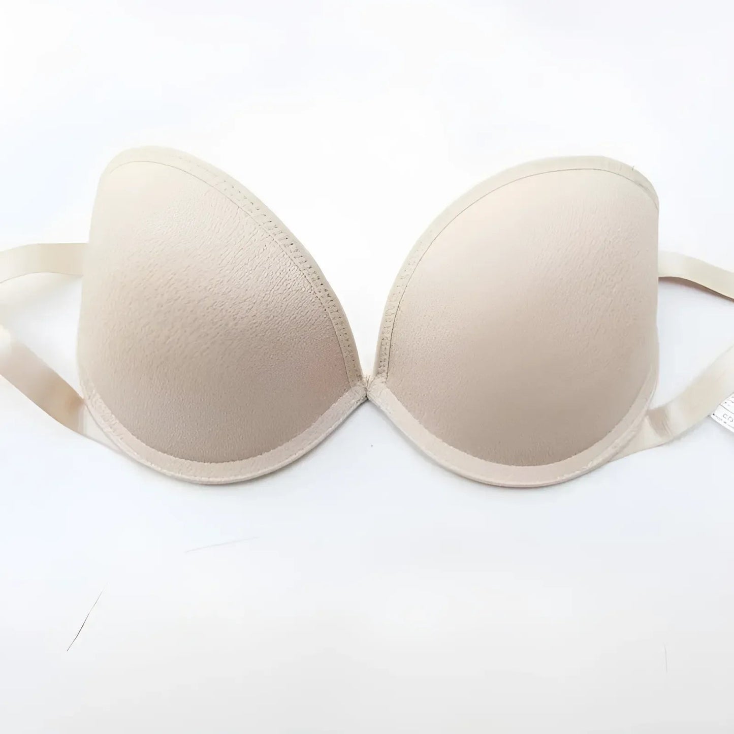 Beige Soutien-gorge push-up avec bretelles amovibles
