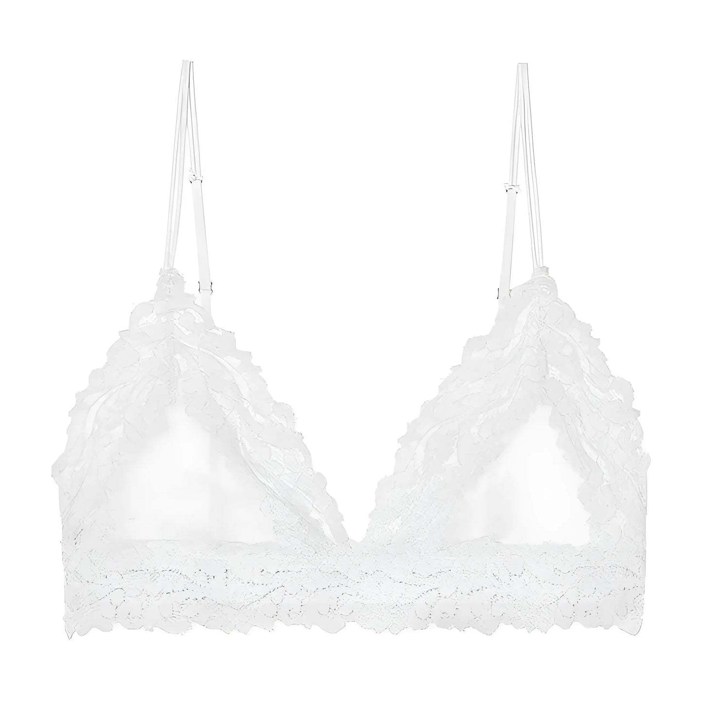 Blanc Bralette en dentelle