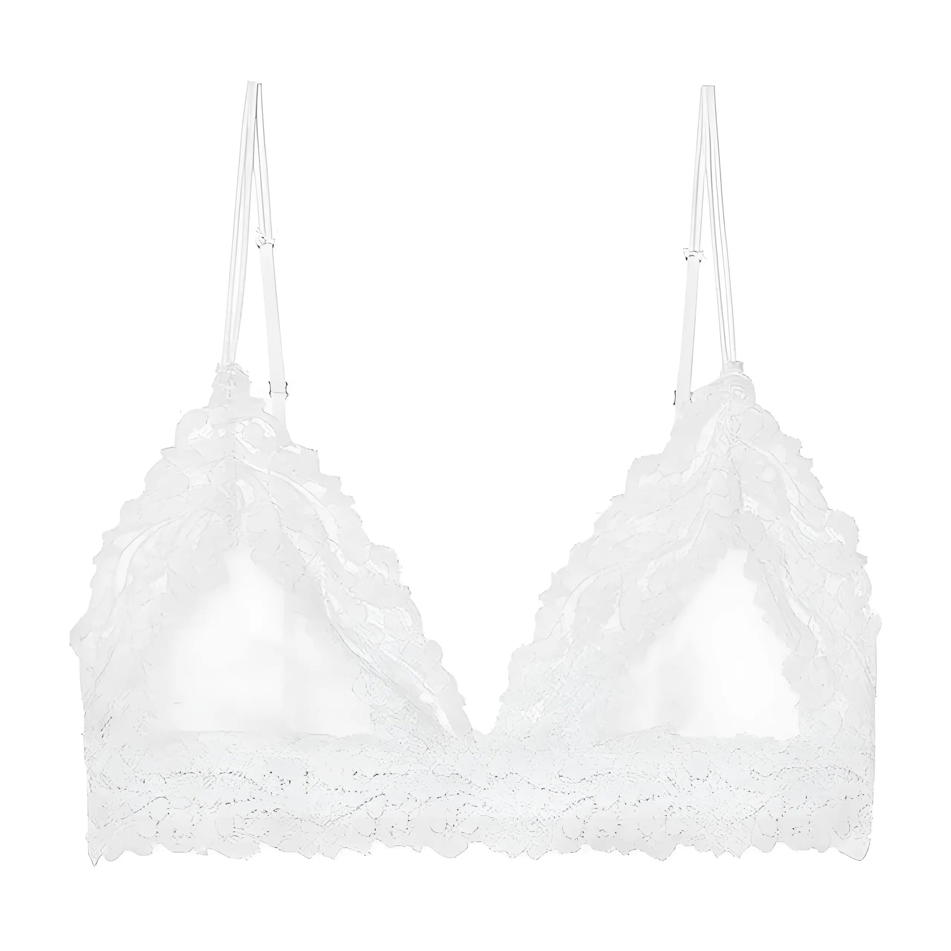 Blanc Bralette en dentelle