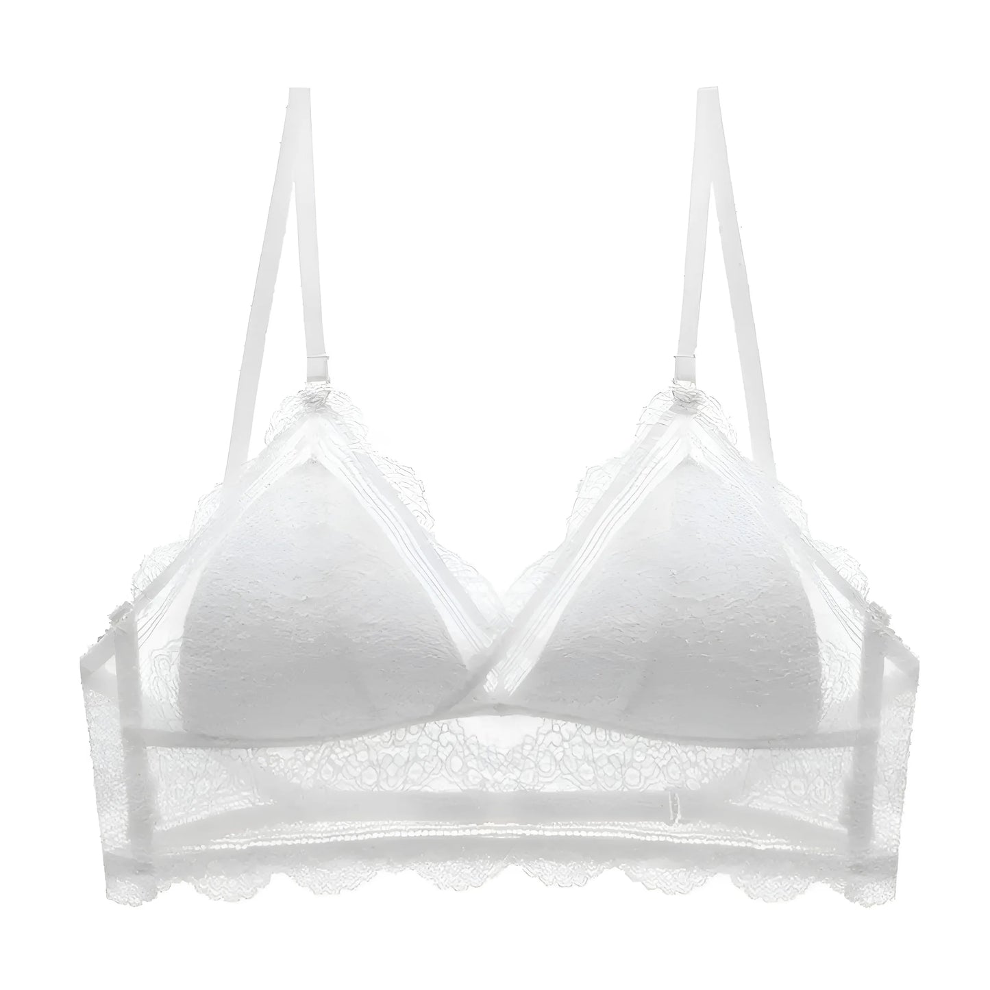 Blanc Brassière à dos bas