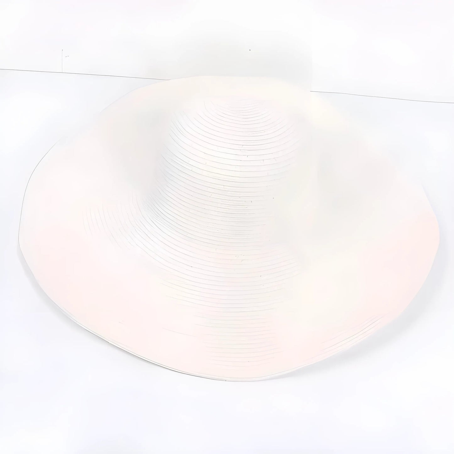 Blanc Chapeau de plage classique