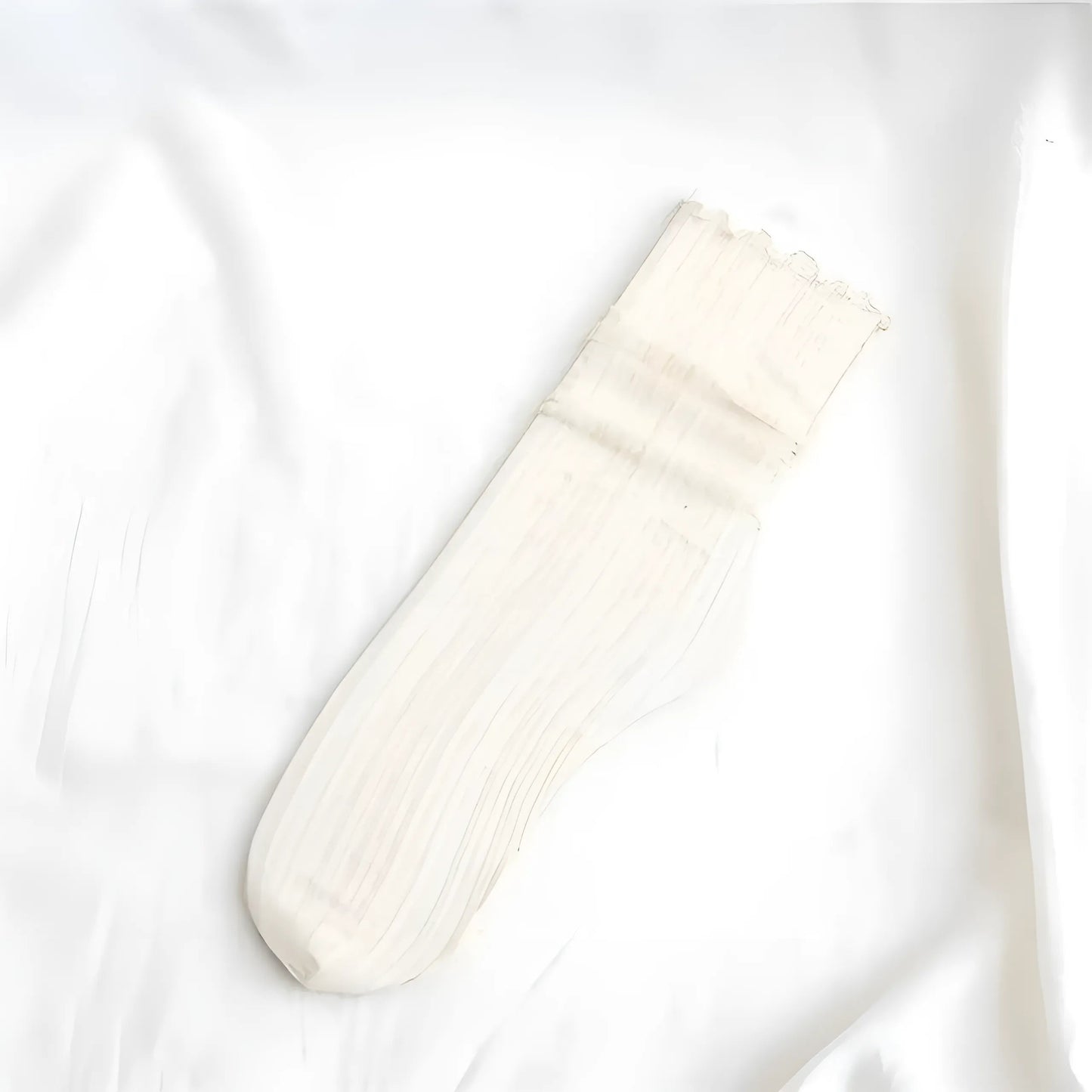 Blanc Chaussettes de cheville décoratives