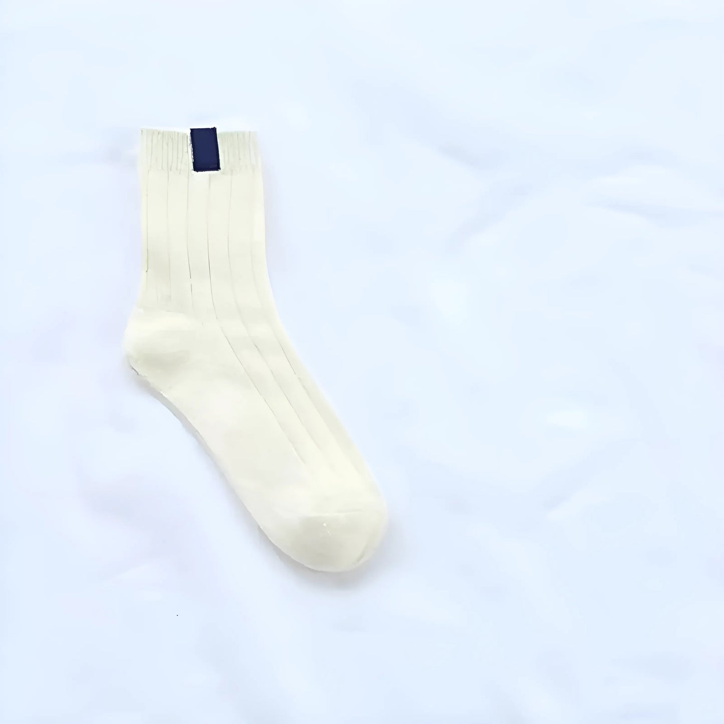 Blanc Chaussettes rayées