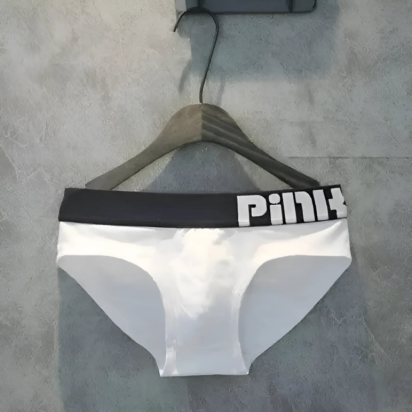 Blanc Chaussons pour hommes - Héros rose