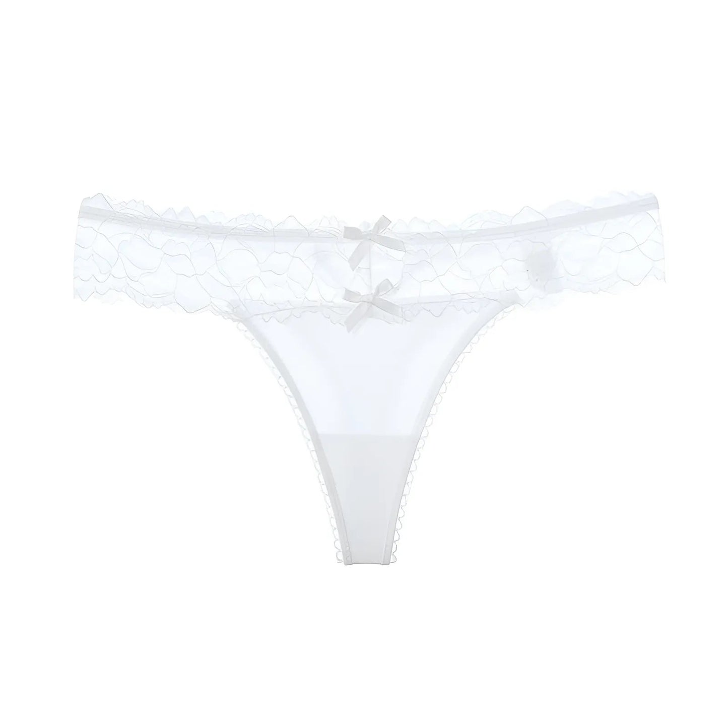 Blanc Culottes pour femmes avec dentelle