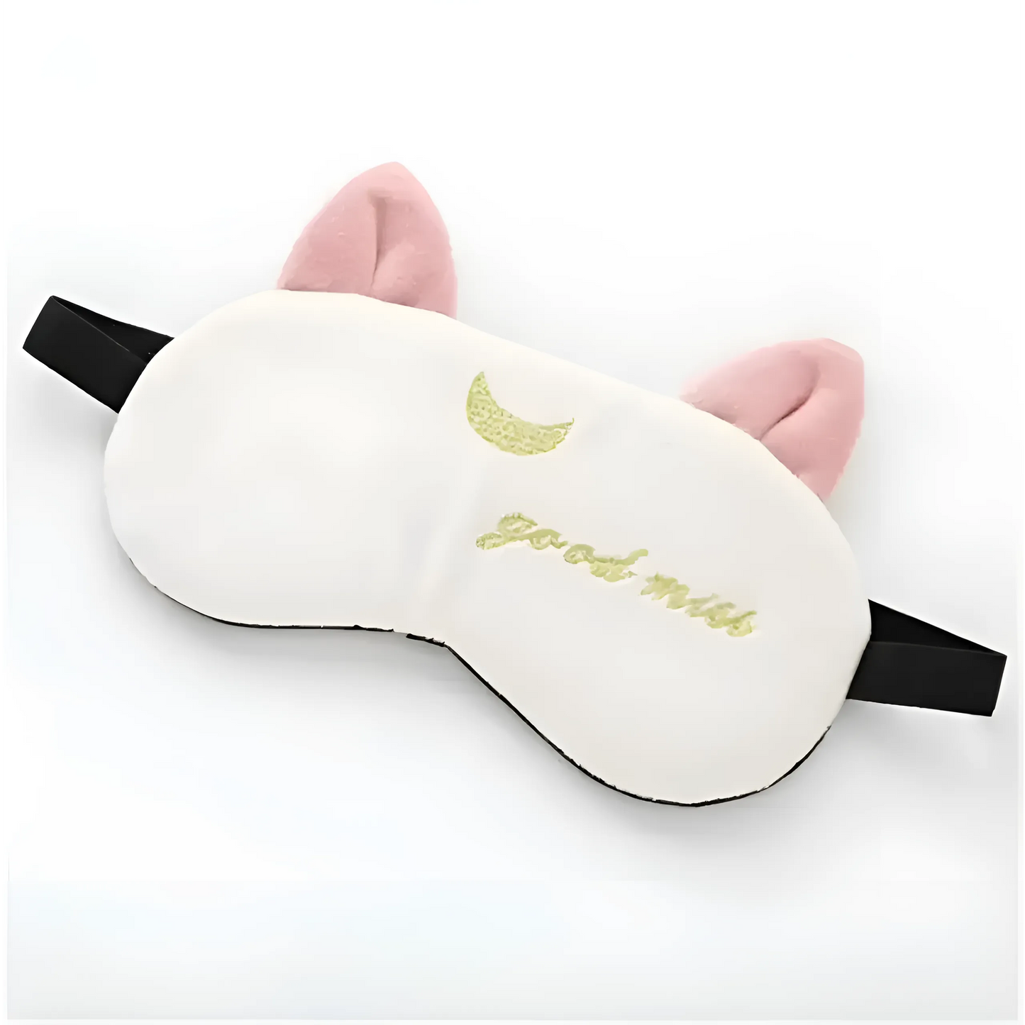 Blanc Masque pour les yeux en forme de lune