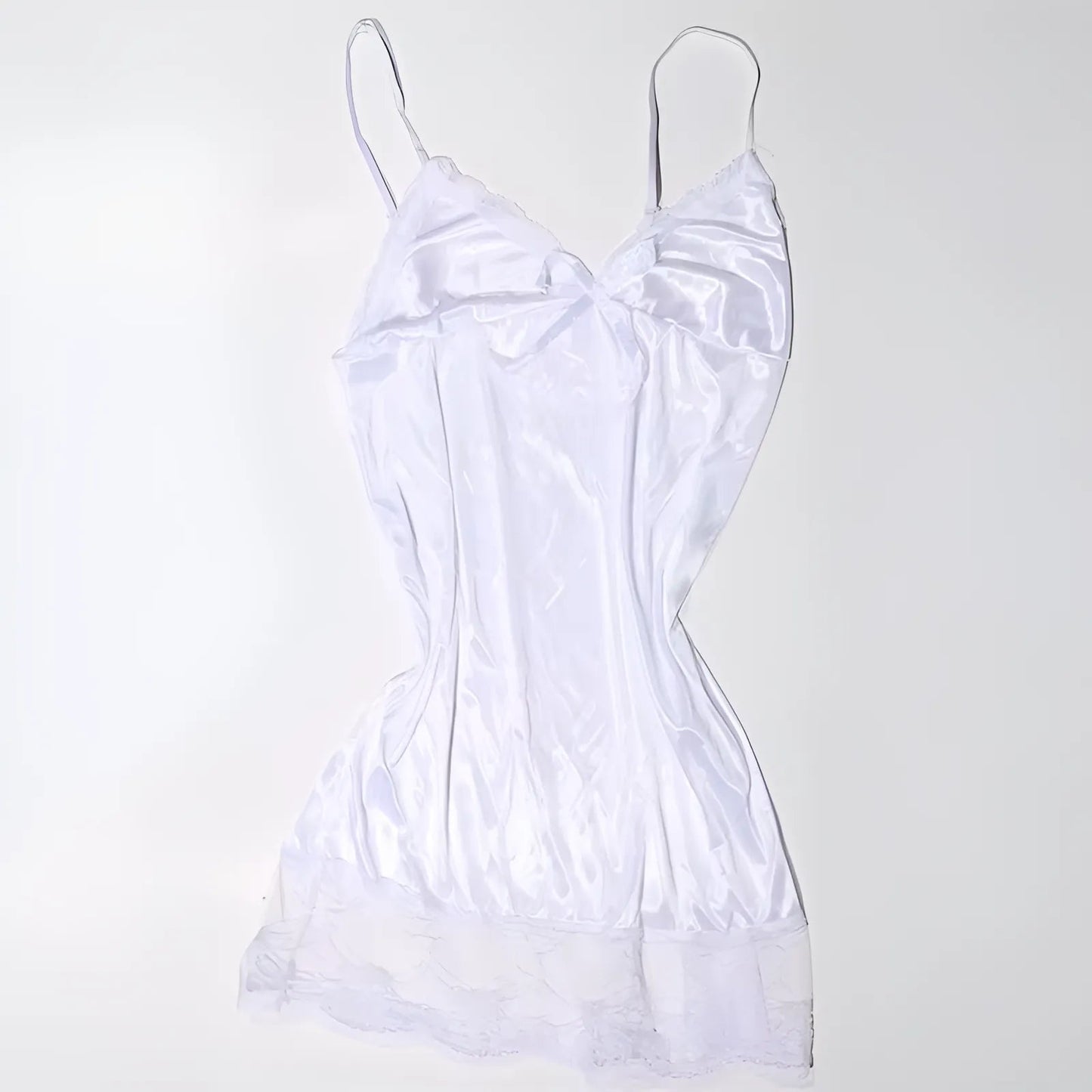 Blanc Nuisette en dentelle grande taille